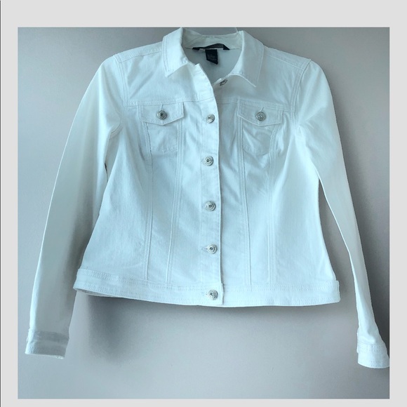 white denim jacket size 22